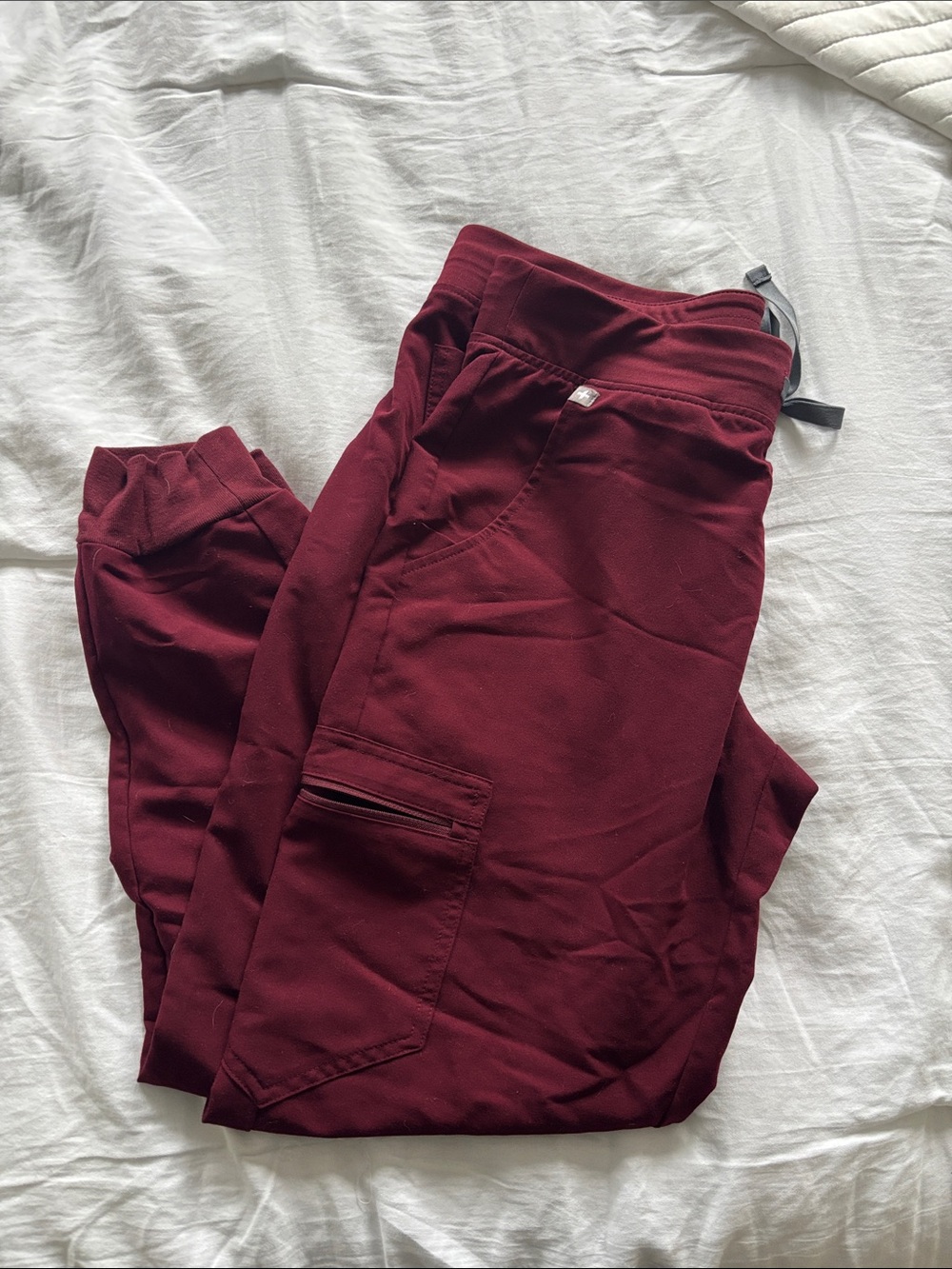 Burgundy Figs Scrub Pants